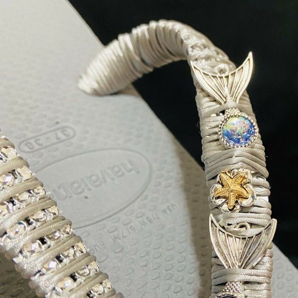 [SOLD]--------Havaianas Grey Sandals Mermaid style - Picture 5 of 8